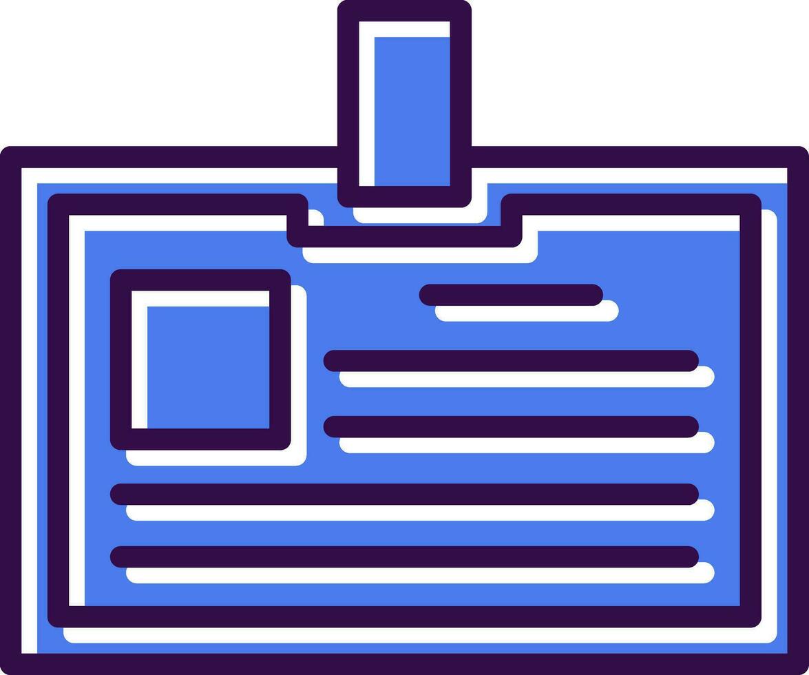 Identification card Vector Icon Design