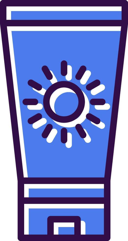 Sun block Vector Icon Design
