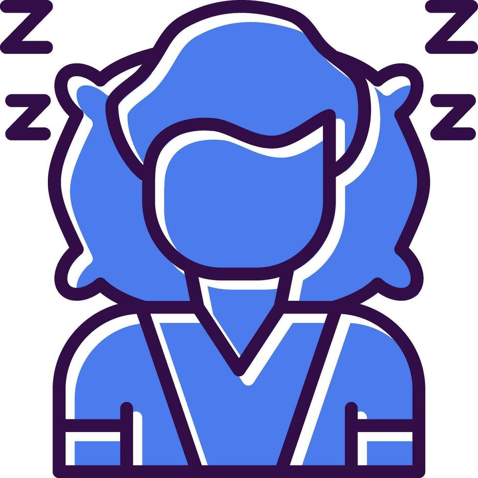 Sleeping Vector Icon Design