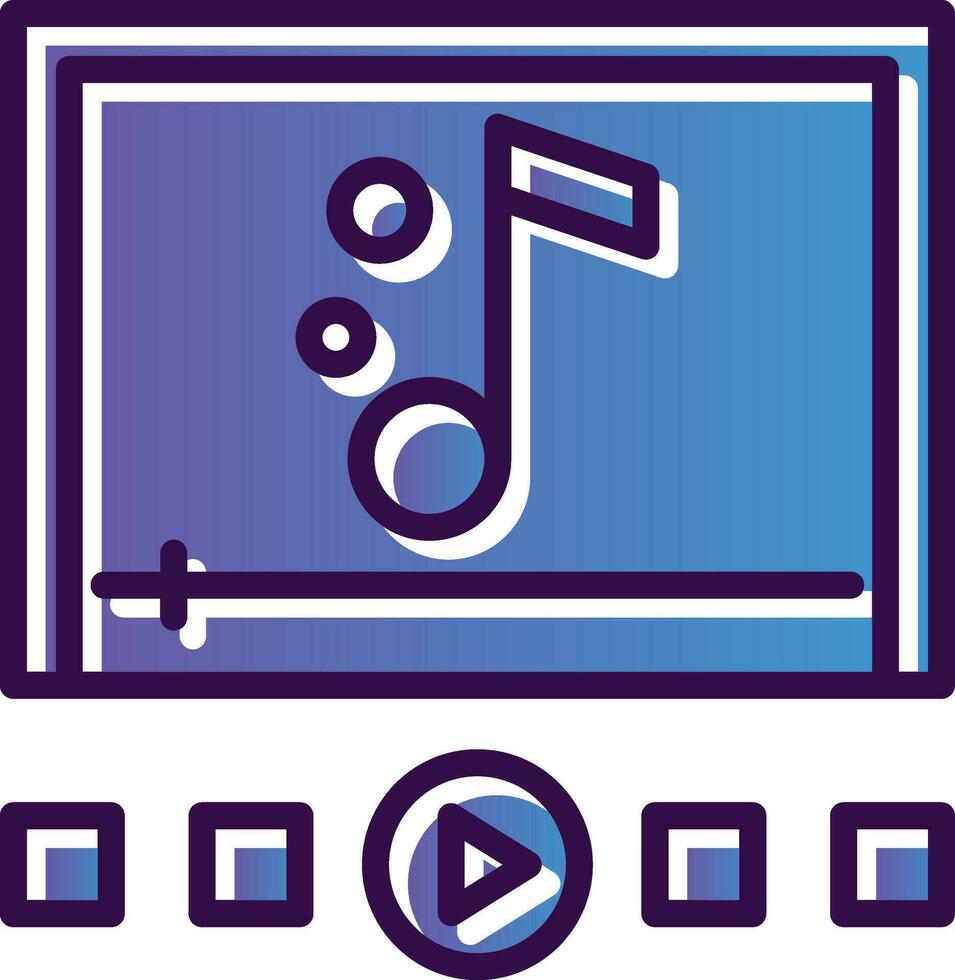 Music player Vector Icon Design