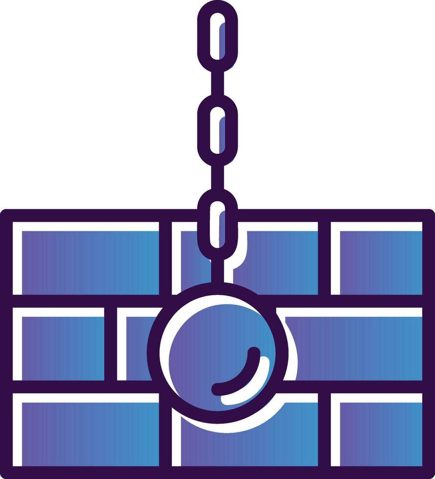Wrecking ball Vector Icon Design