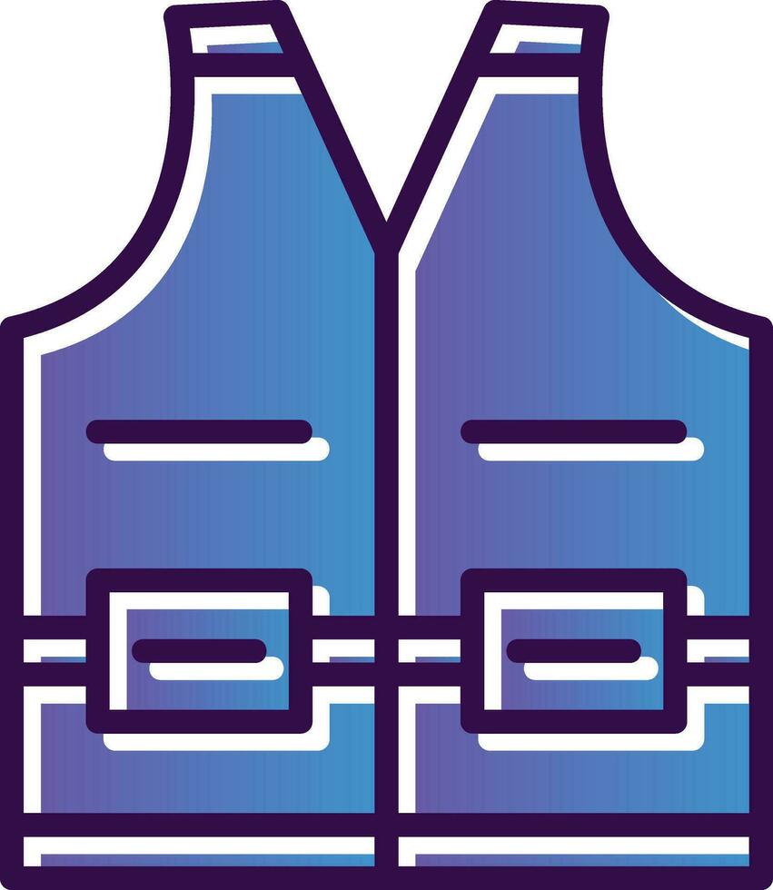 High visibility vest Vector Icon Design