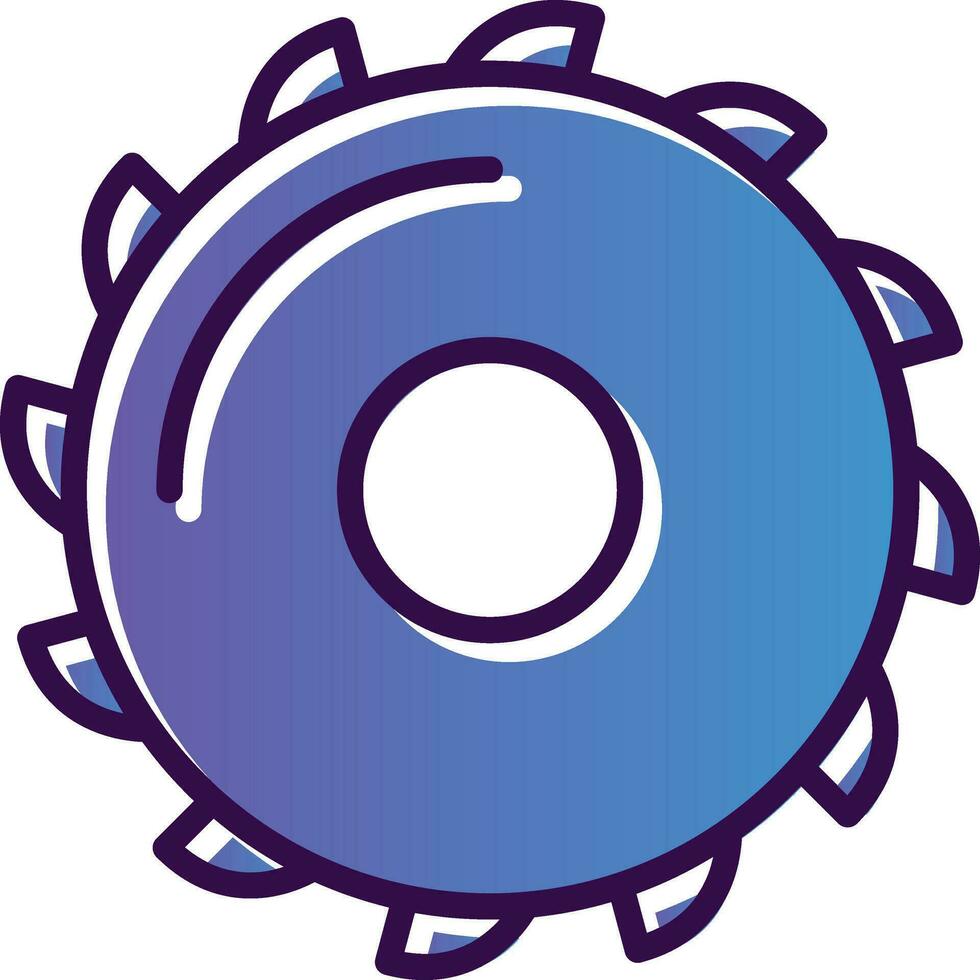 Saw blade Vector Icon Design