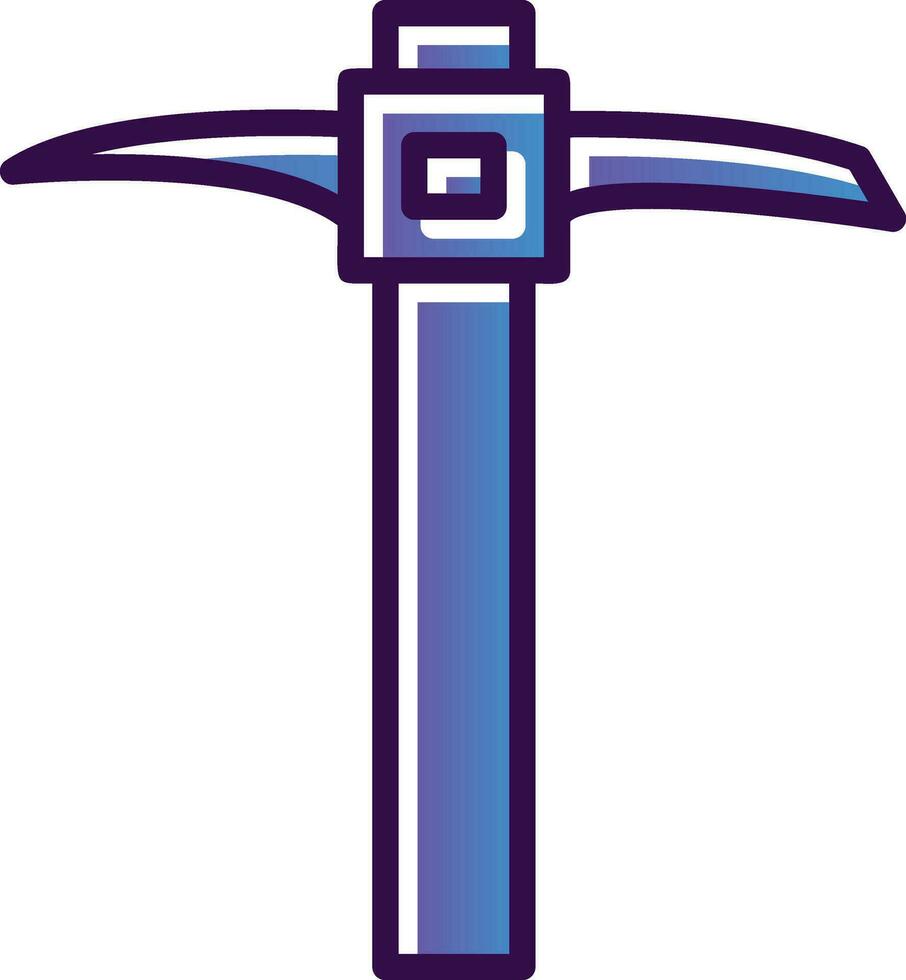 Pickaxe Vector Icon Design