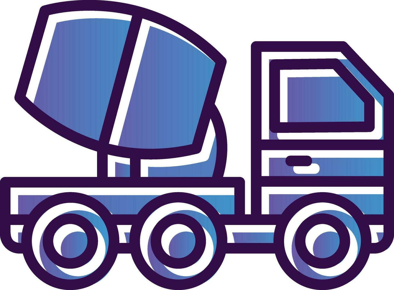 Cemment truck Vector Icon Design
