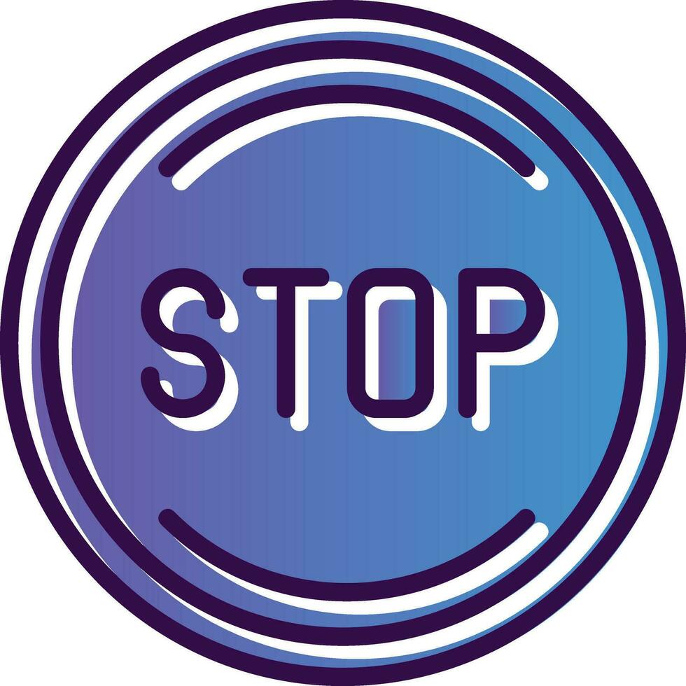 Stop Vector Icon Design