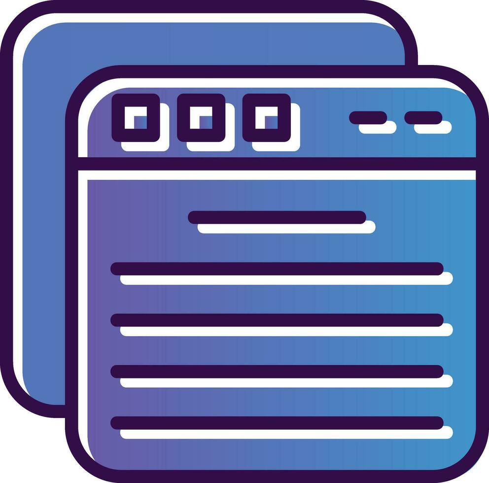 Tabs Vector Icon Design