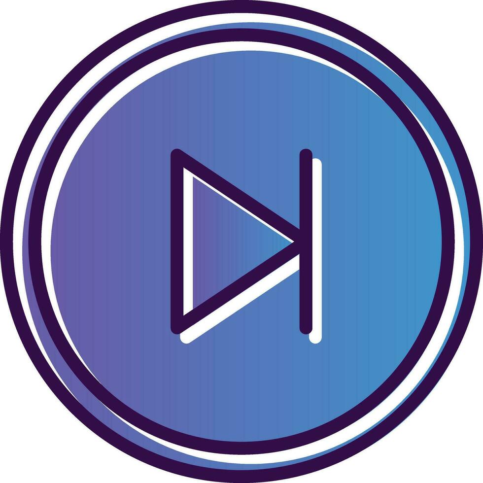 Skip Vector Icon Design