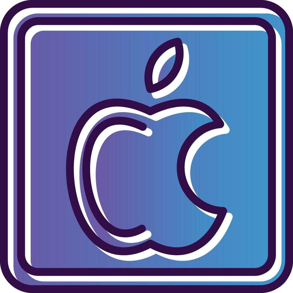 manzana logo vector icono diseño