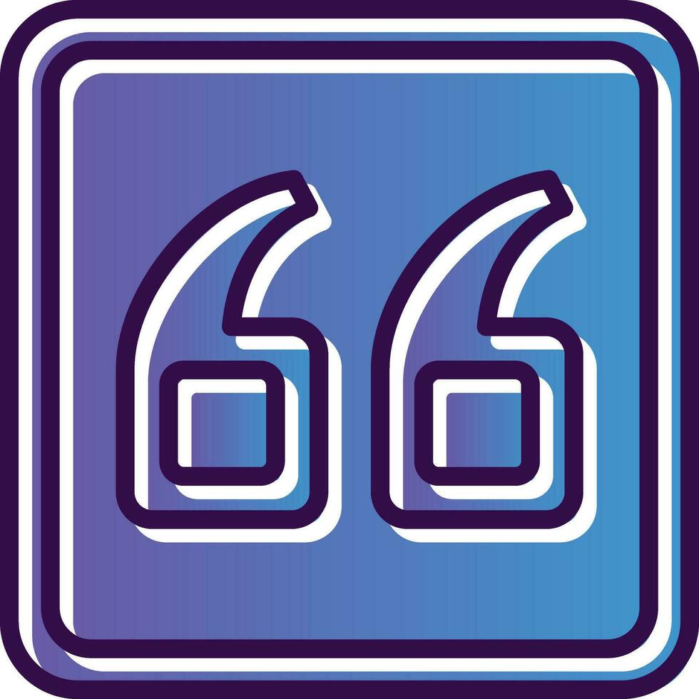 Quote Left Vector Icon Design
