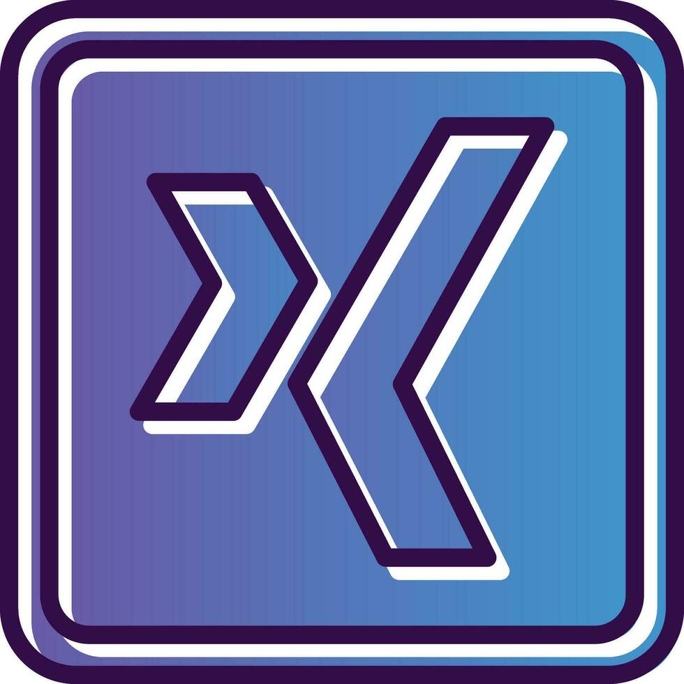 Xing Logo Vector Icon Design