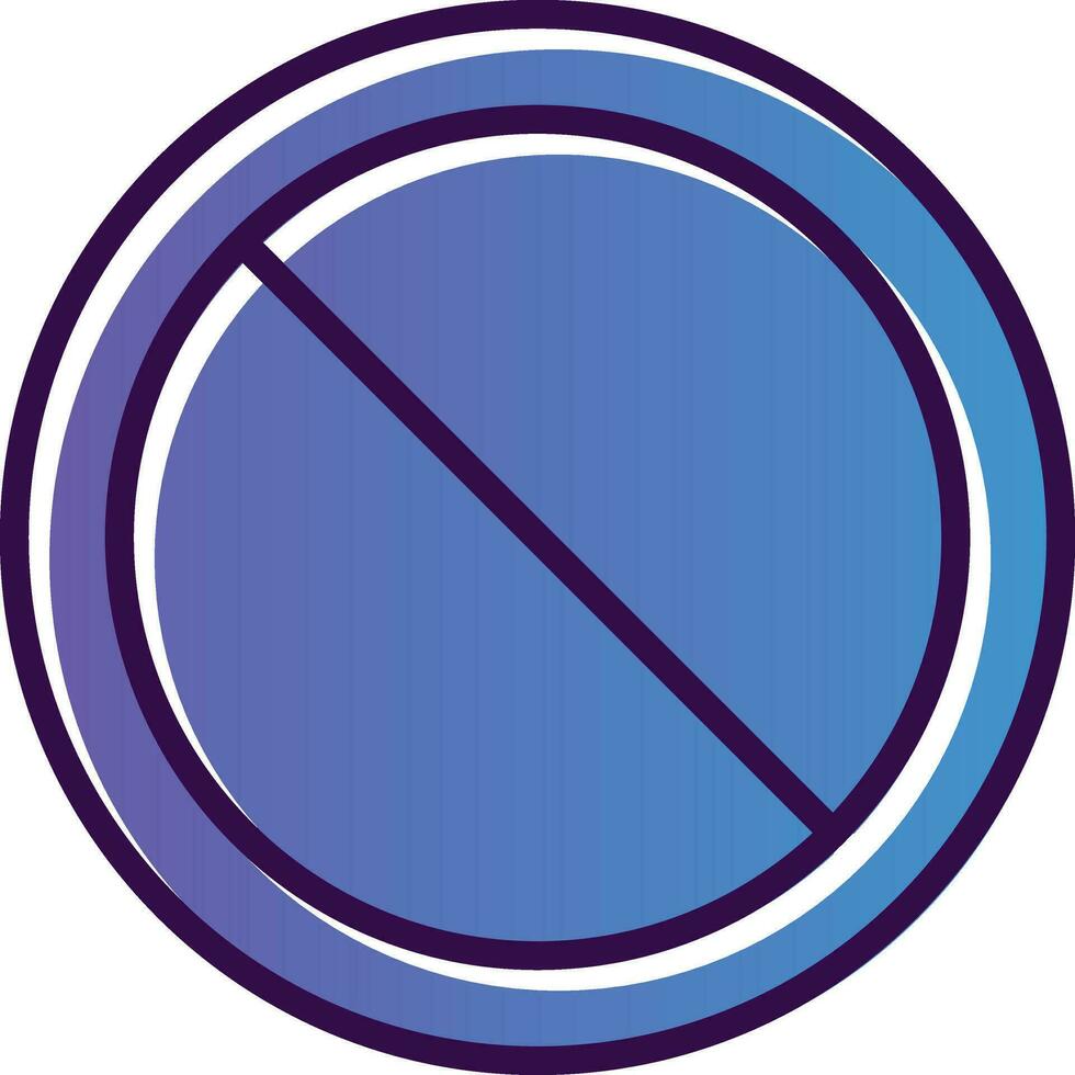 prohibición circulo vector icono diseño