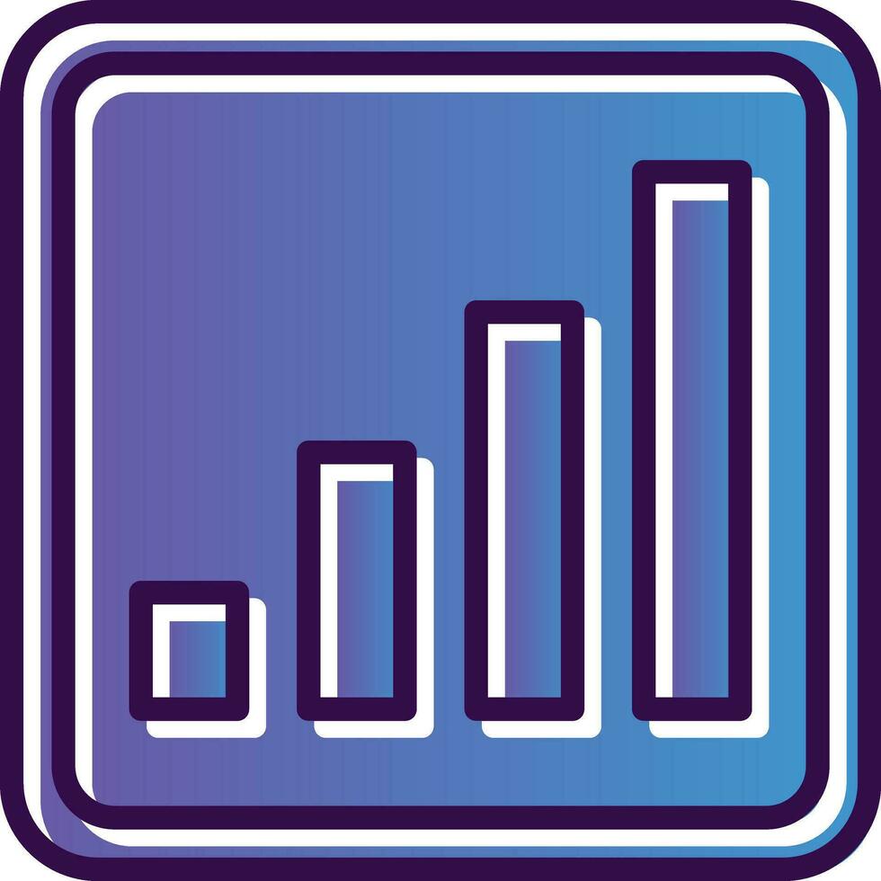 Signal Bars Vector Icon Design