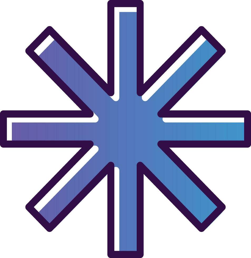 Asterisk Vector Icon Design