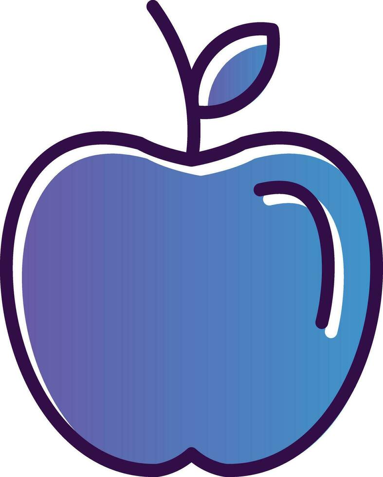 Apple fruit Vector Icon Design