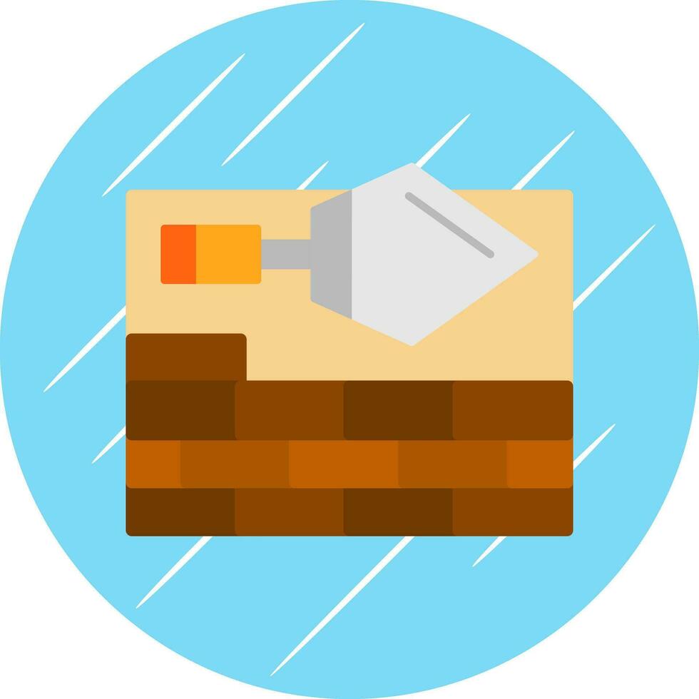 Brick Plastering Vector Icon Design