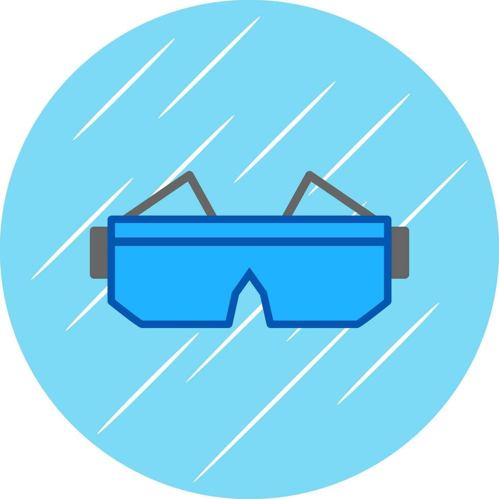 la seguridad gafas de protección vector icono diseño