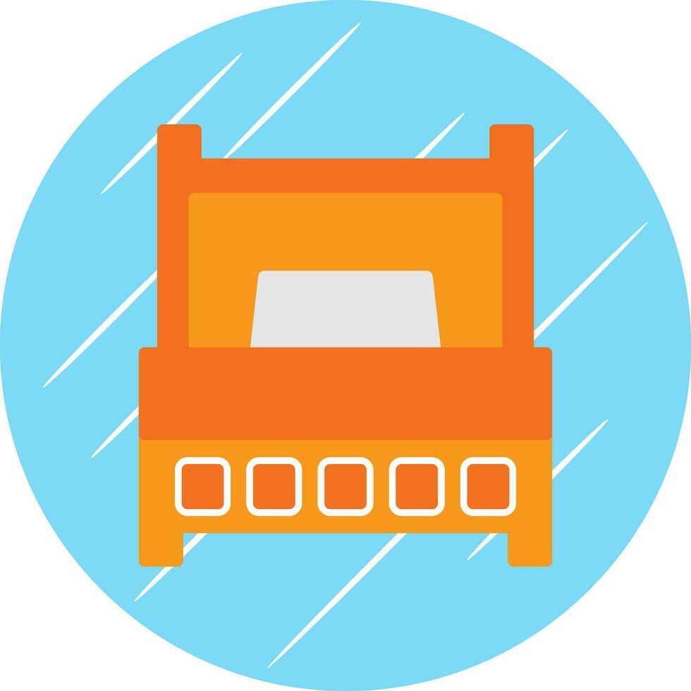 Single Bed Vector Icon Design