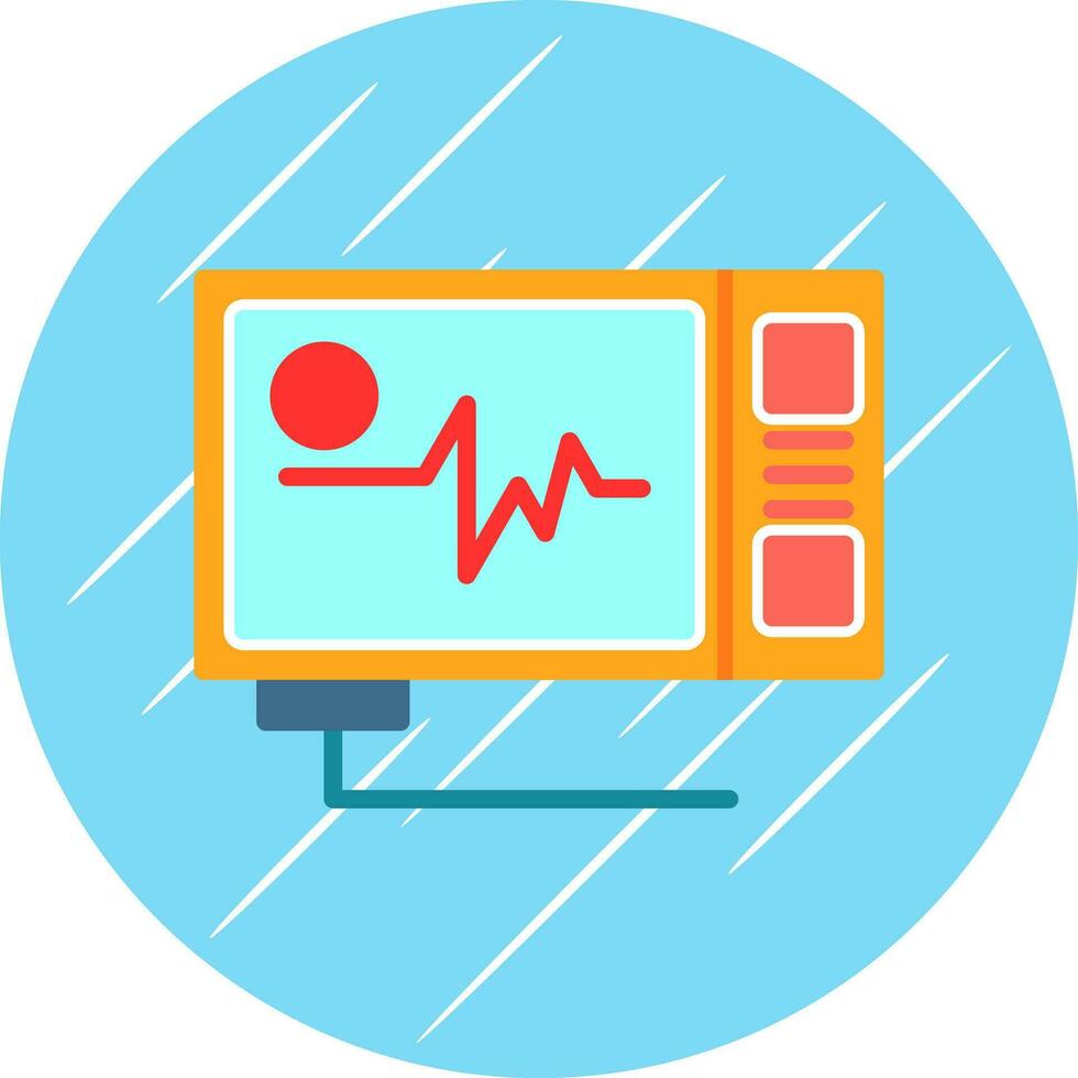 Ecg reading Vector Icon Design