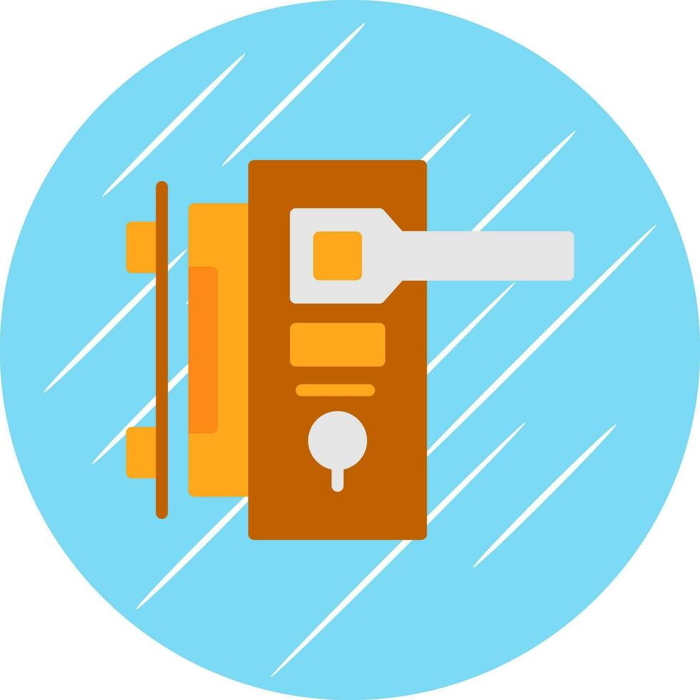 Door handle Vector Icon Design