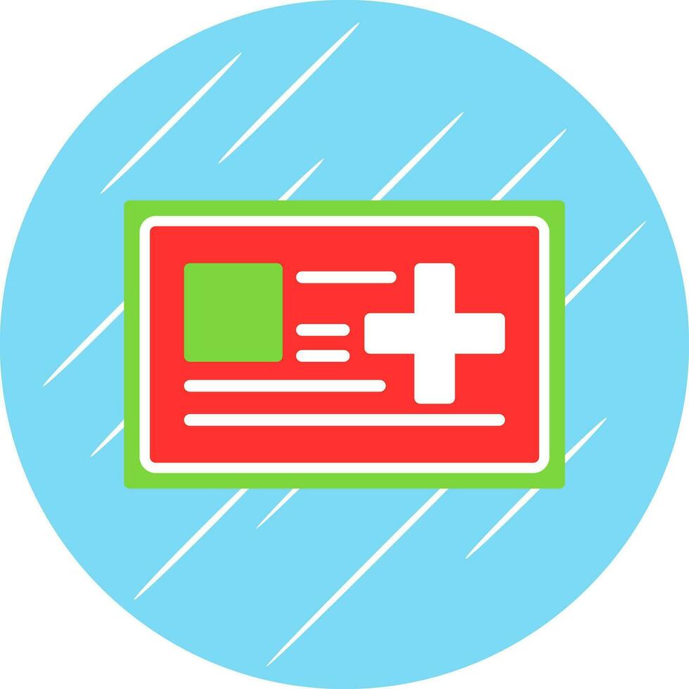 médico tarjeta vector icono diseño