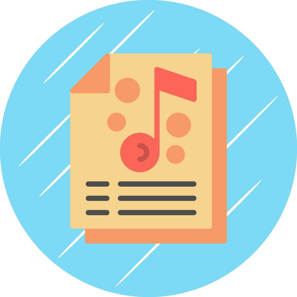 Music list Vector Icon Design