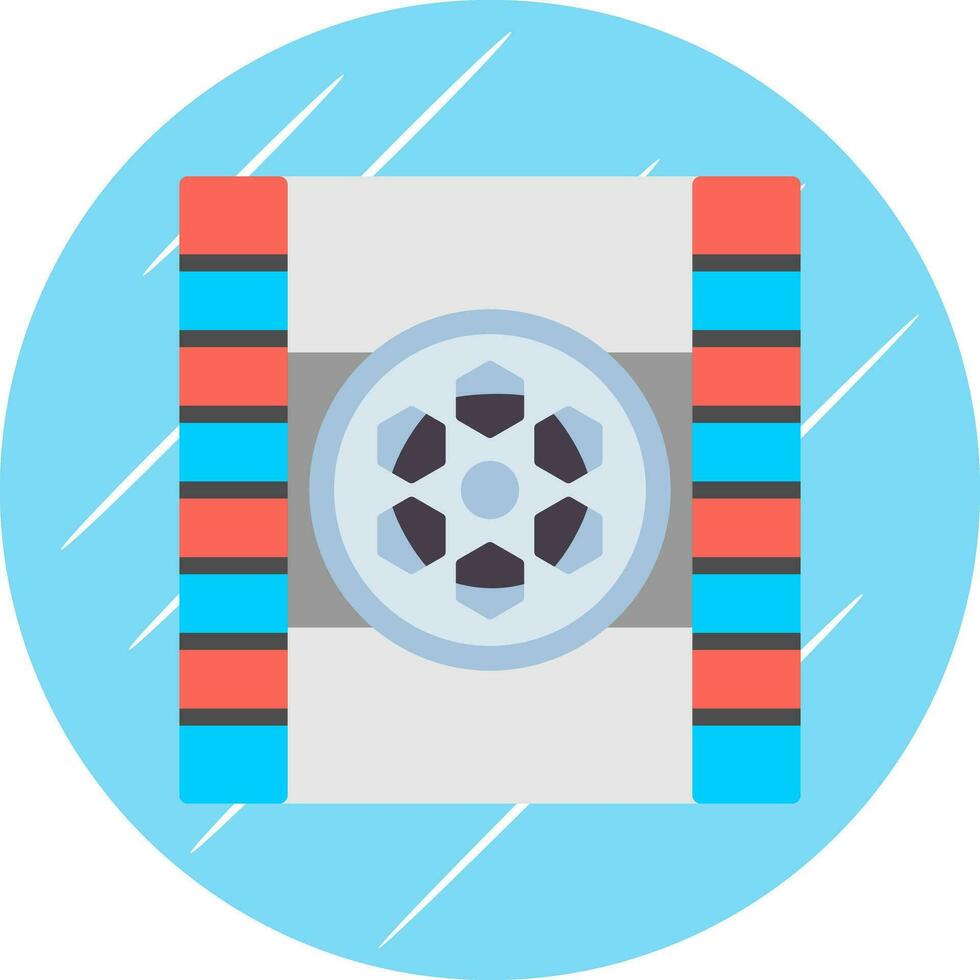 diseño de icono de vector de carrete de película