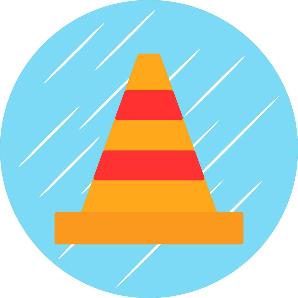 Traffic cone Vector Icon Design