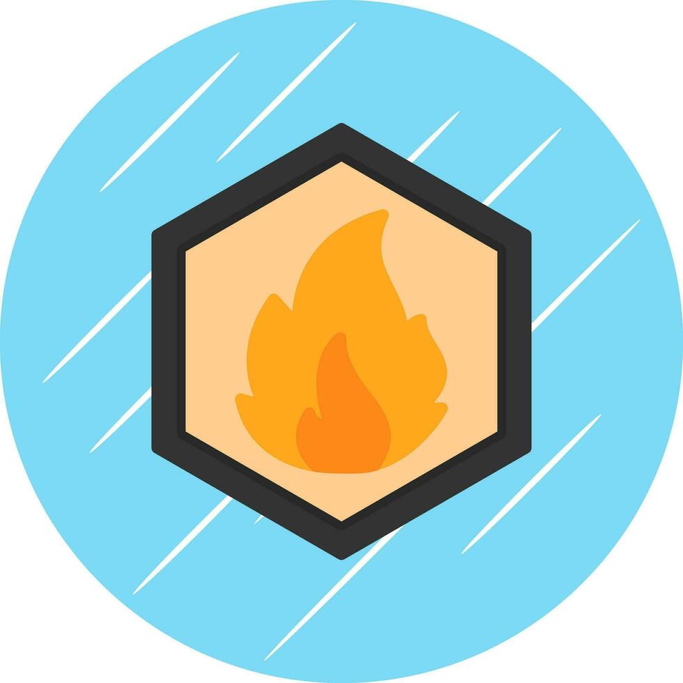 Inflamable Vector Icon Design
