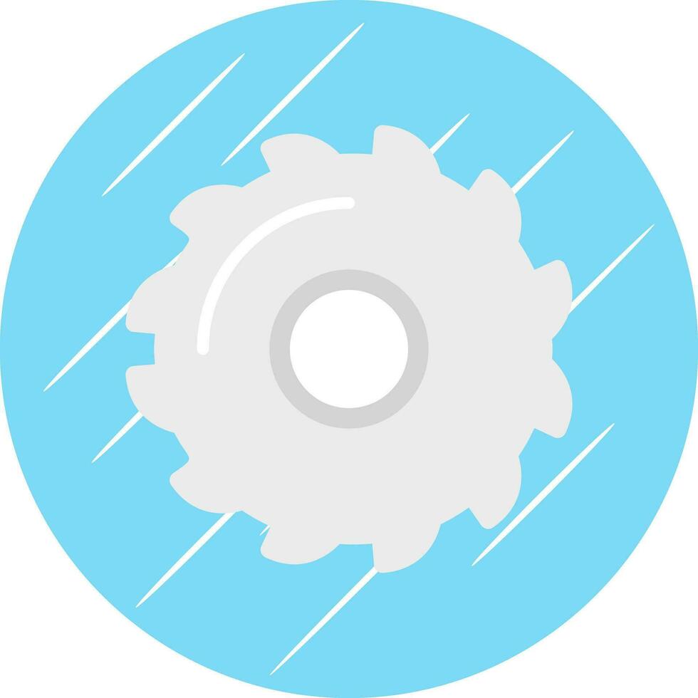 Saw blade Vector Icon Design