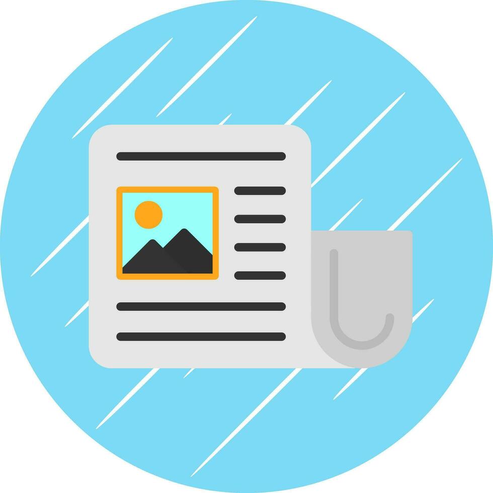 Newspaper Vector Icon Design