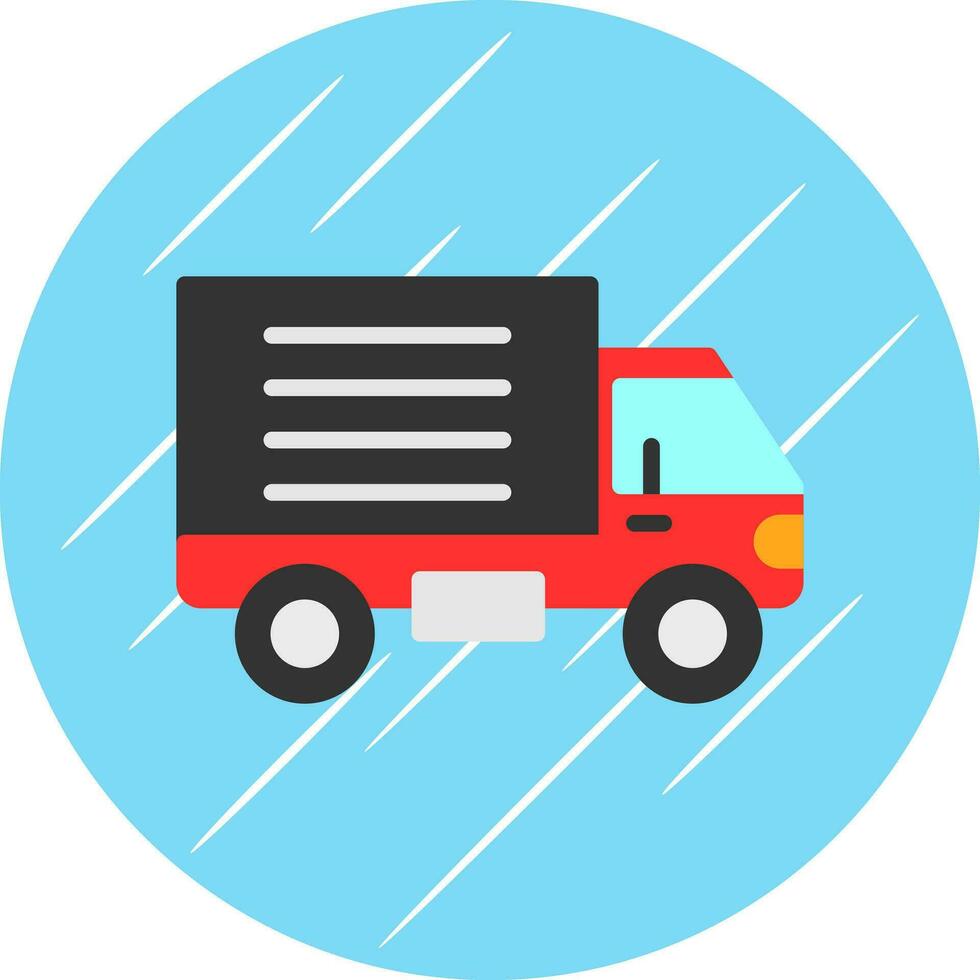 Delivery Truck Vector Icon Design