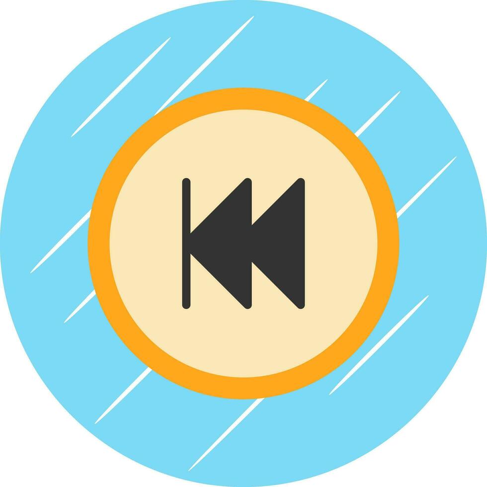 Rewind Button Vector Icon Design