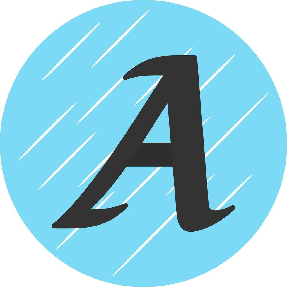 Letter A Vector Icon Design