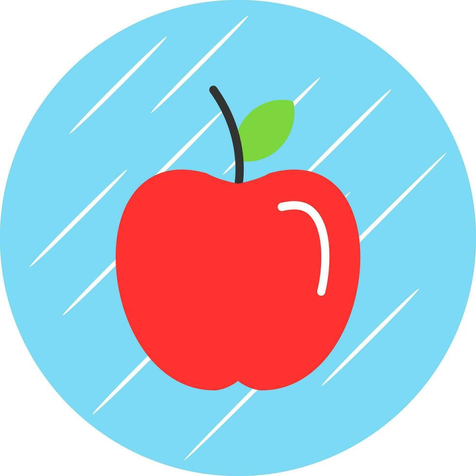 manzana Fruta vector icono diseño