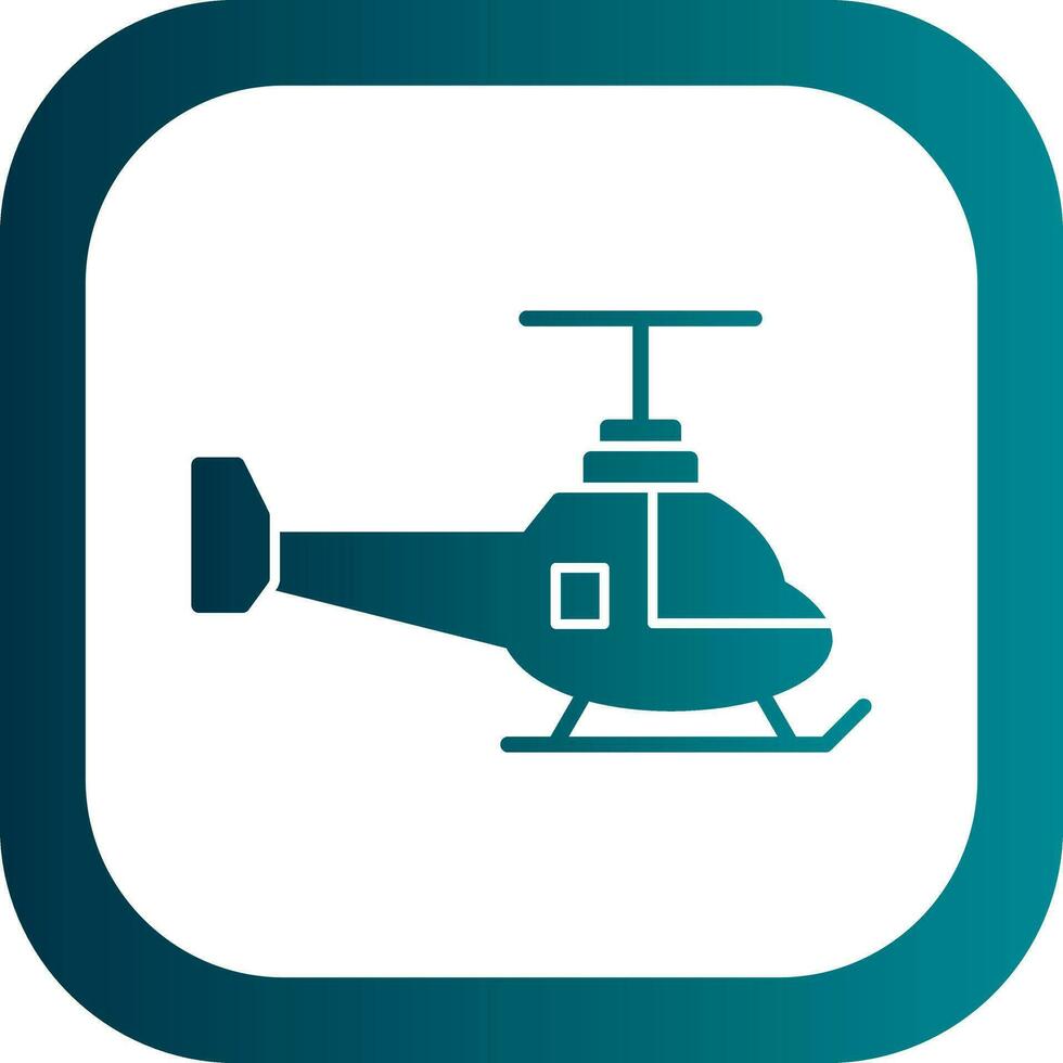 Helicopter Vector Icon Design