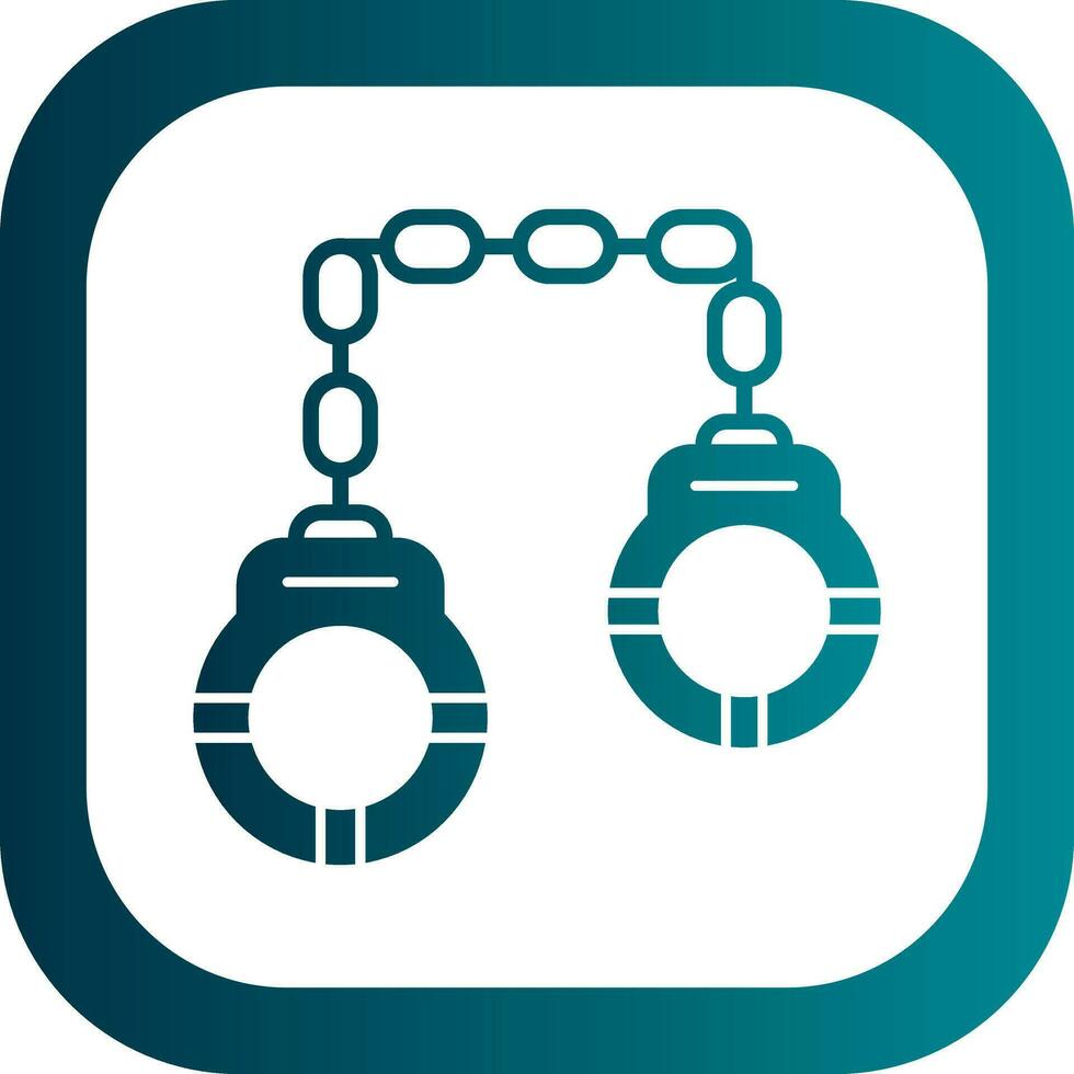 Handcuffs Vector Icon Design