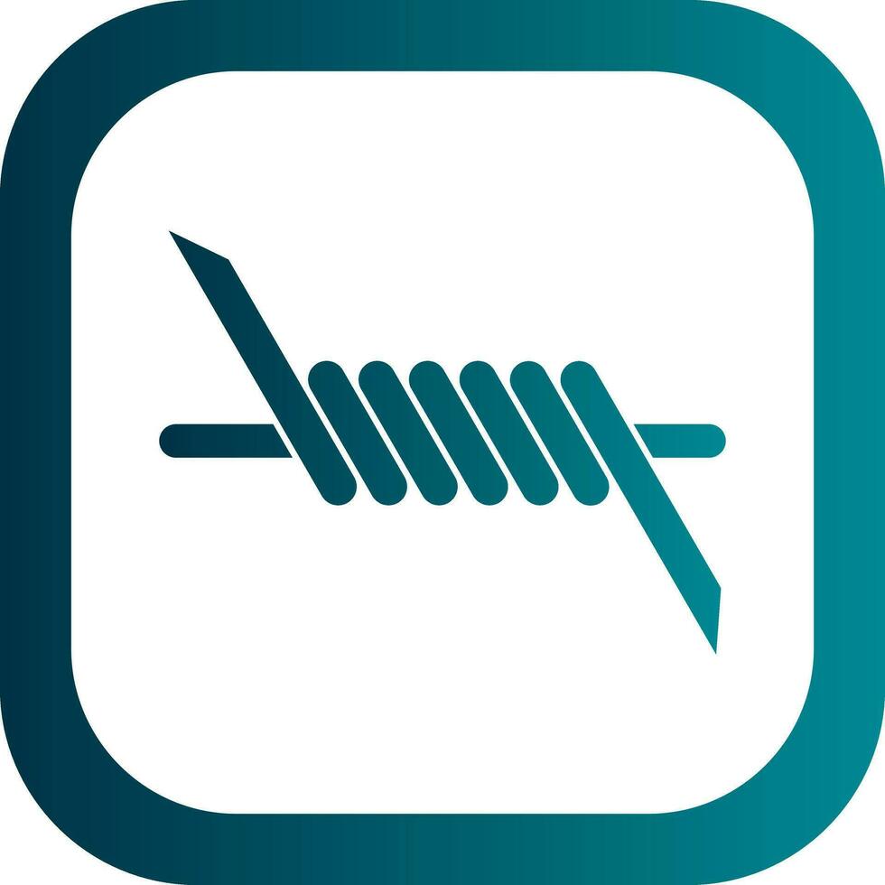 Barbed wire Vector Icon Design