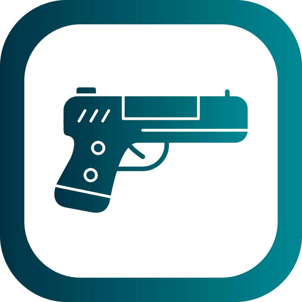 Handgun Vector Icon Design