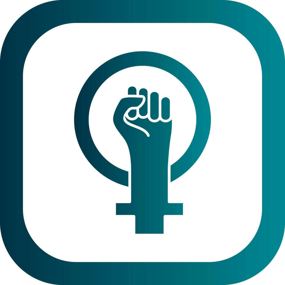 Feminism Vector Icon Design