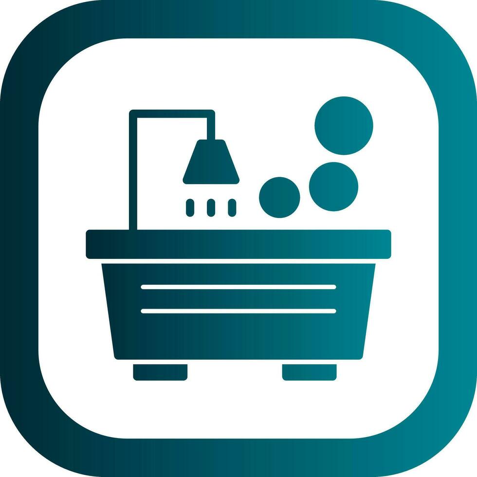 Tub Vector Icon Design