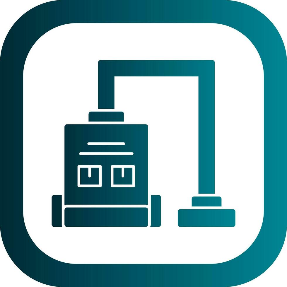 Vacuum Cleaner Vector Icon Design