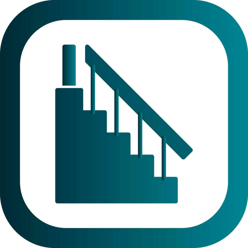 diseño de icono de vector de escalera