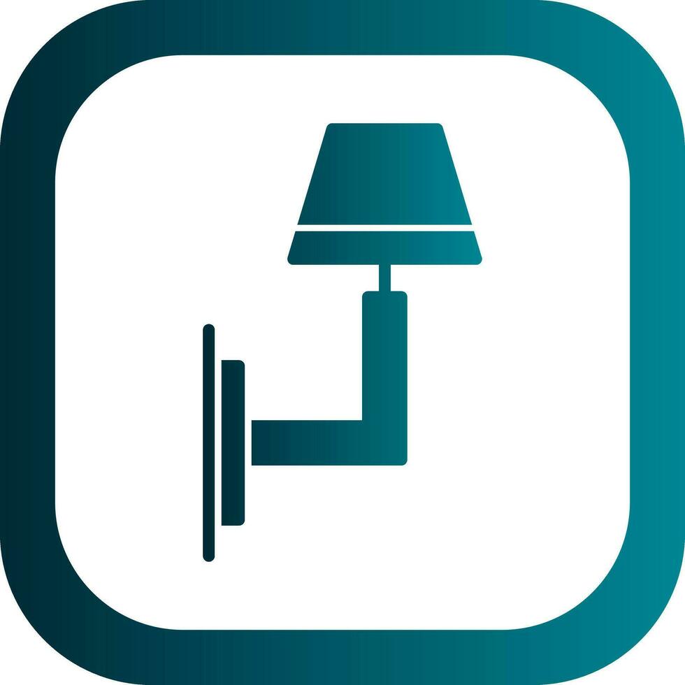 Wall Light Vector Icon Design