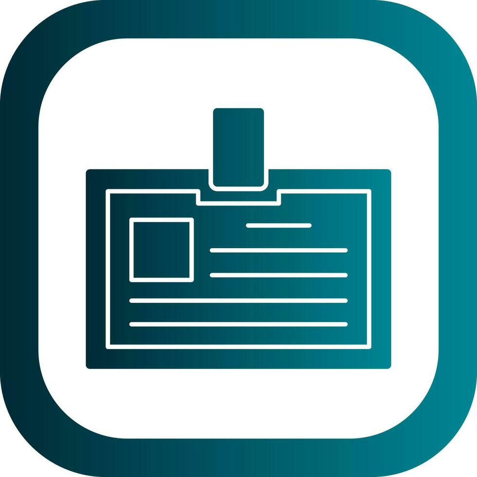 Identification card Vector Icon Design