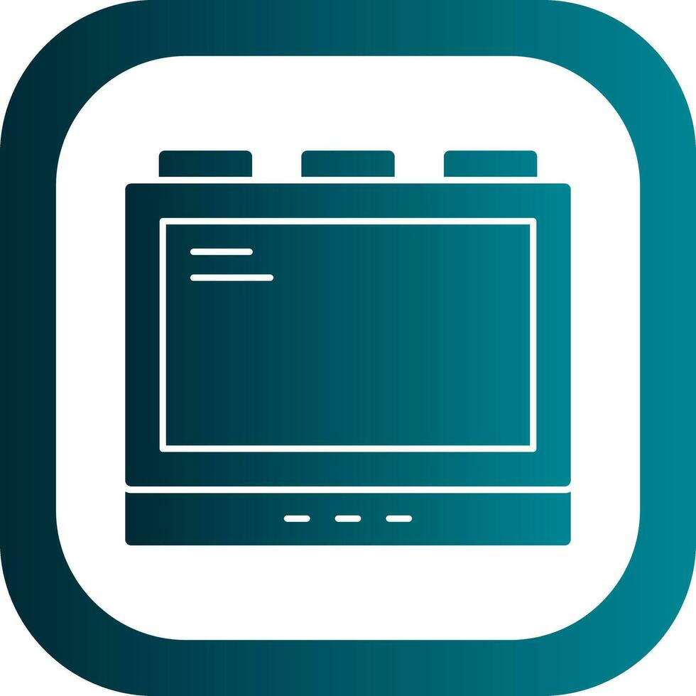 Monitor Vector Icon Design