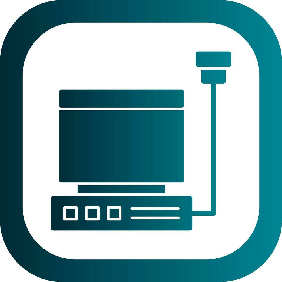 Ultrasound machine Vector Icon Design