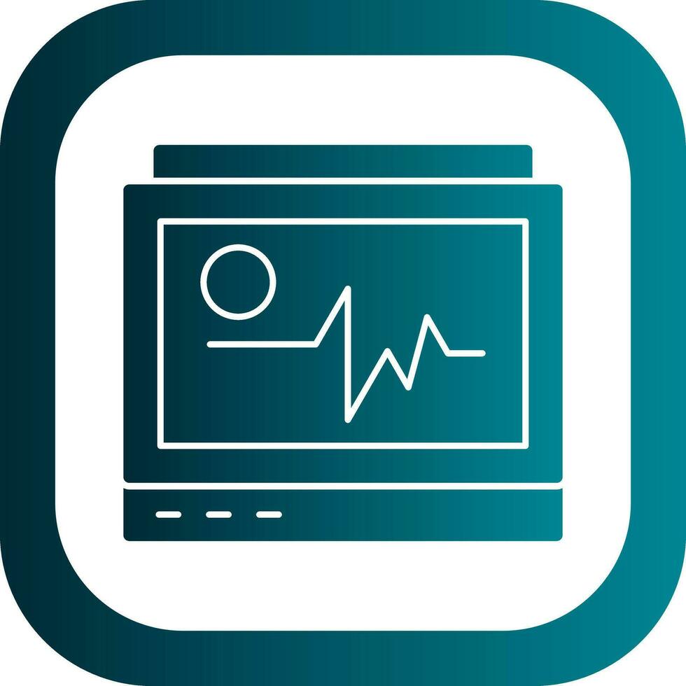 Ecg monitor Vector Icon Design