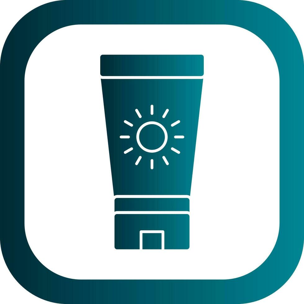 Sun block Vector Icon Design