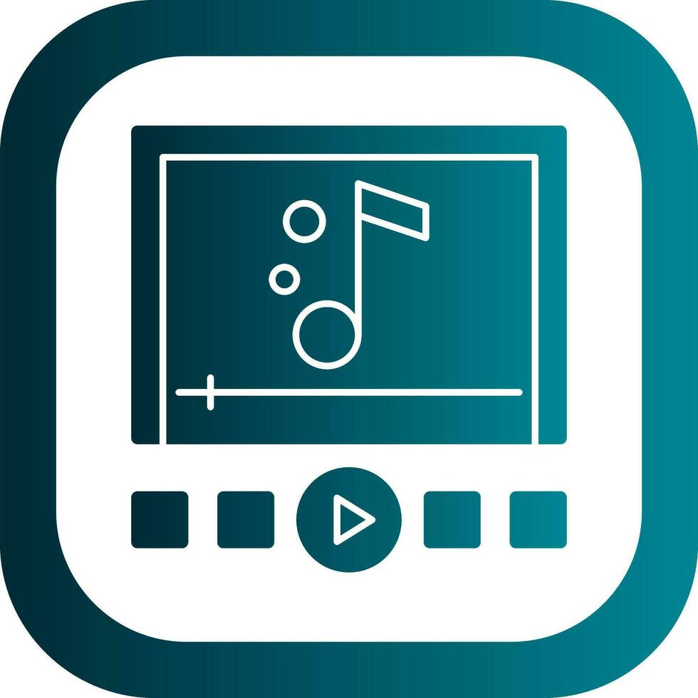 Music player Vector Icon Design